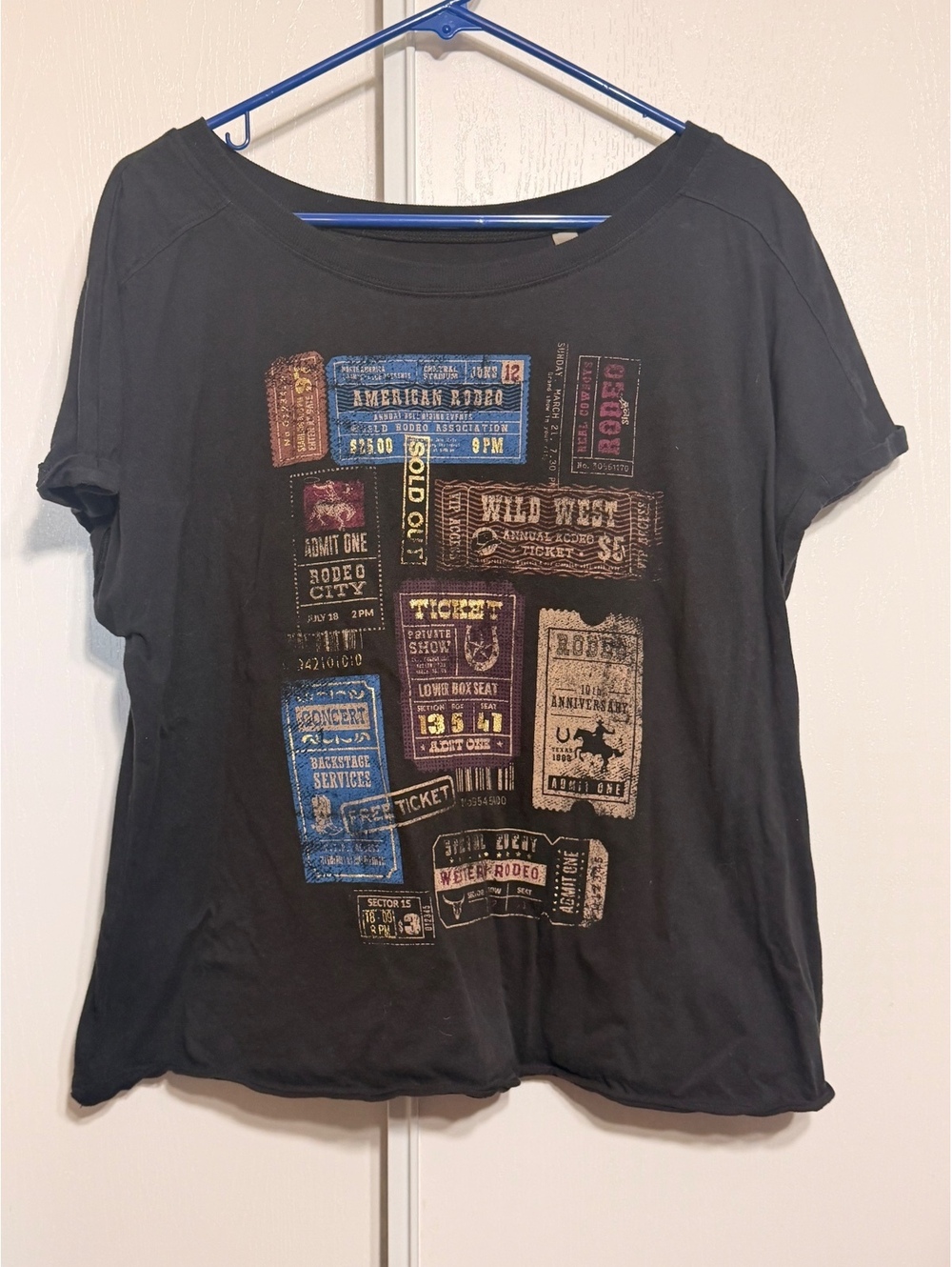 Shyanne Black Cotton Graphic T-Shirt XL Women’s